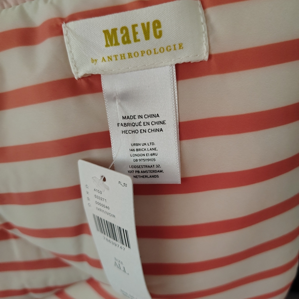 Maeve by Anthropologie Striped wrap or pillow or neck RELAXER NIFTY 70'S RETRO
